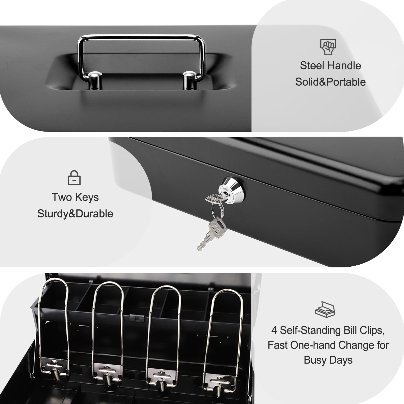 Jssmst caja junto a objetos para mostrar tamaño y compatibilidad
