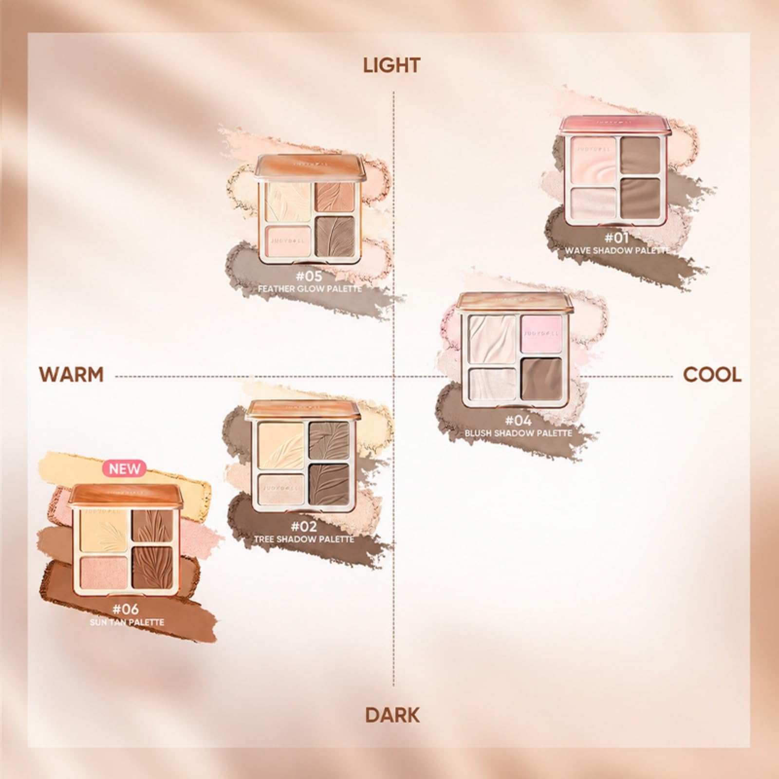 JUDYDOLL paleta en kit de maquillaje estilo vida para uso diario