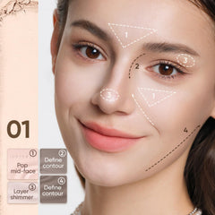 JUDYDOLL paleta abierta con espejo ideal para retoques fuera de casa