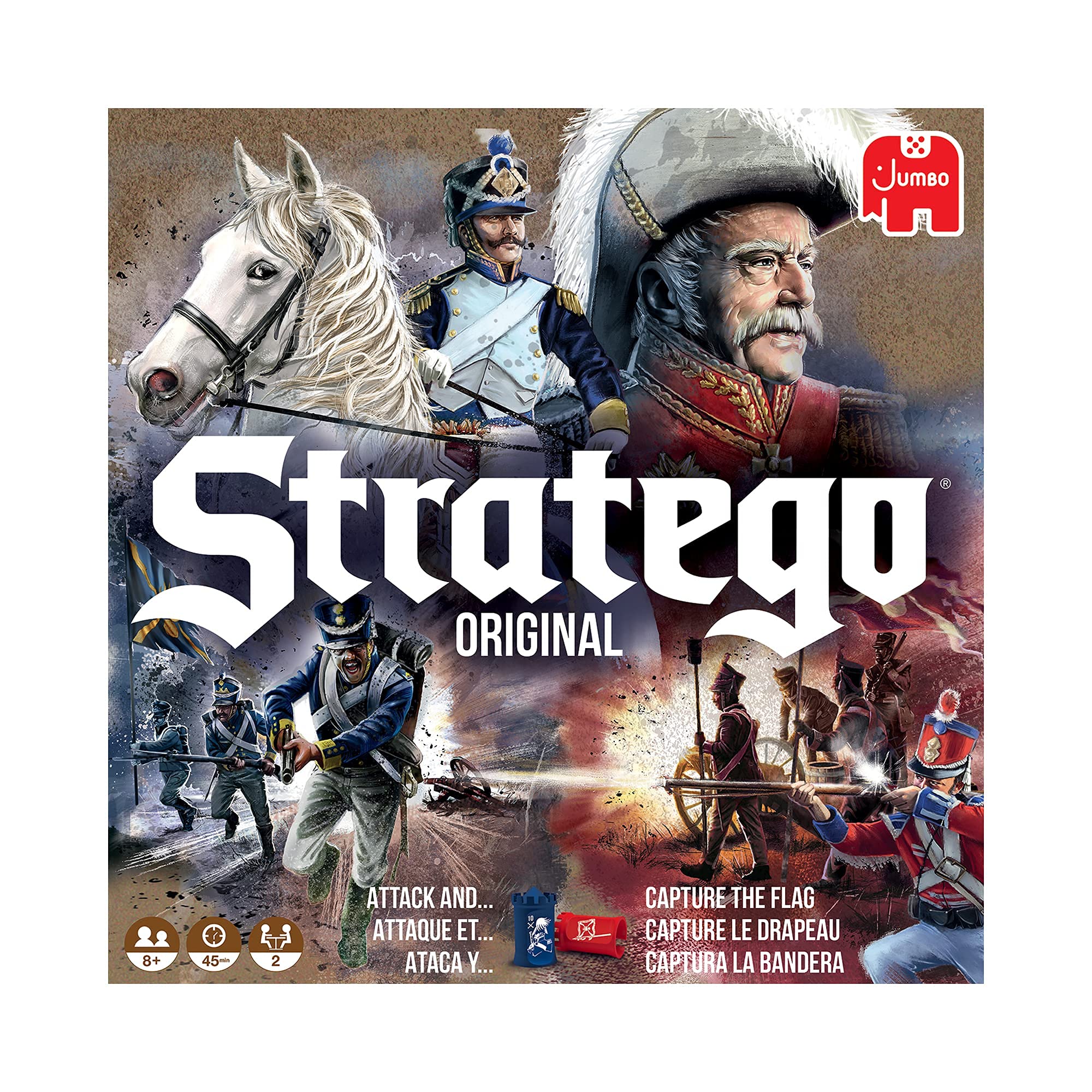 Jugadores usando Jumbo Stratego en mesa demostrando interacción y aprendizaje táctico