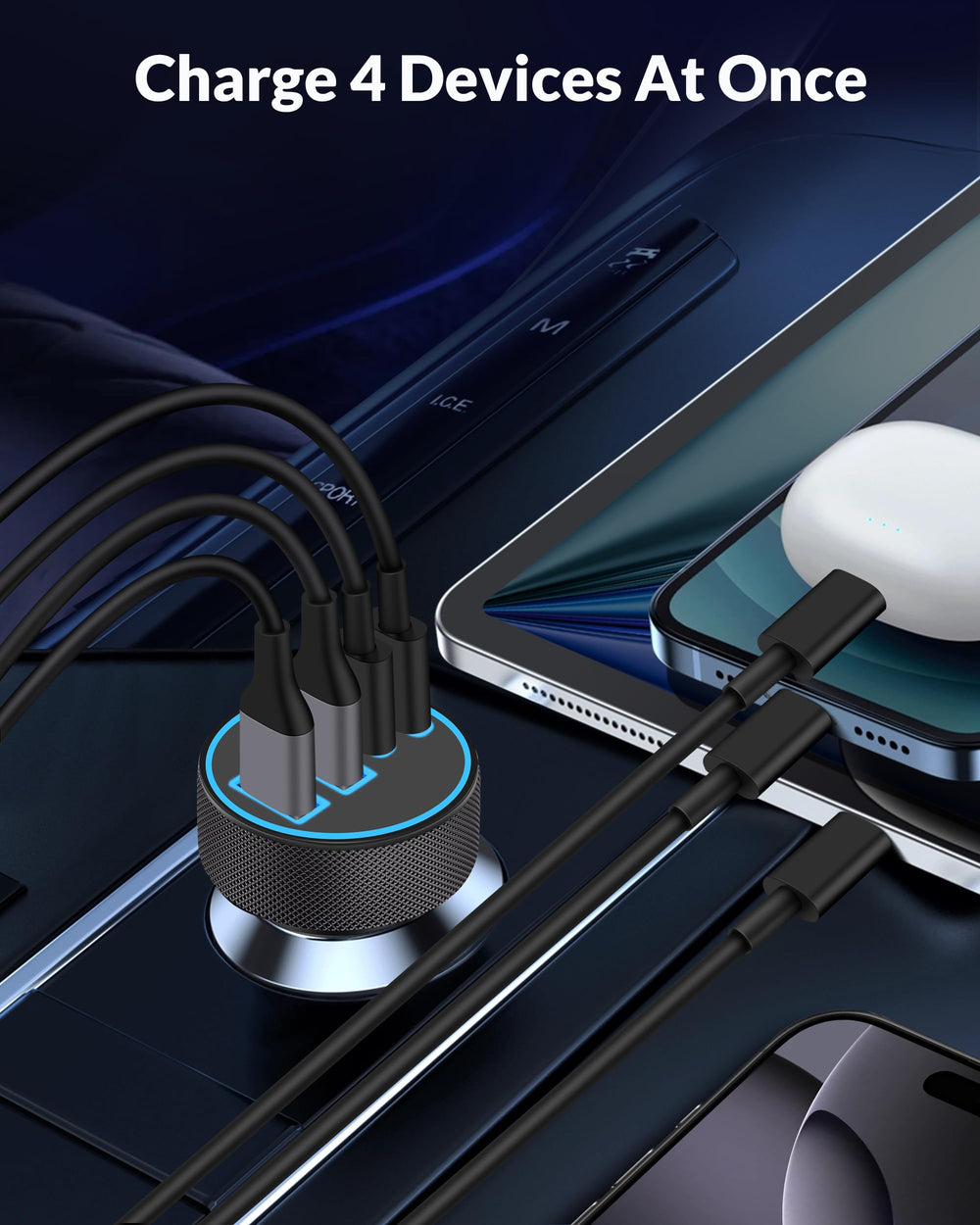 JUNVANG cable reforzado USB-C a USB-C resistente y alta potencia