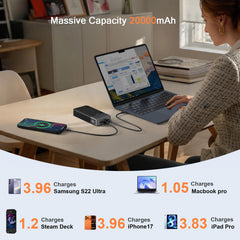JUOVI detalle de la pantalla digital que muestra porcentaje, ventaja: control en tiempo real