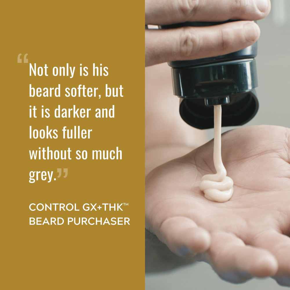 Just For Men etiqueta con ingredientes y beneficios para reforzar el vello