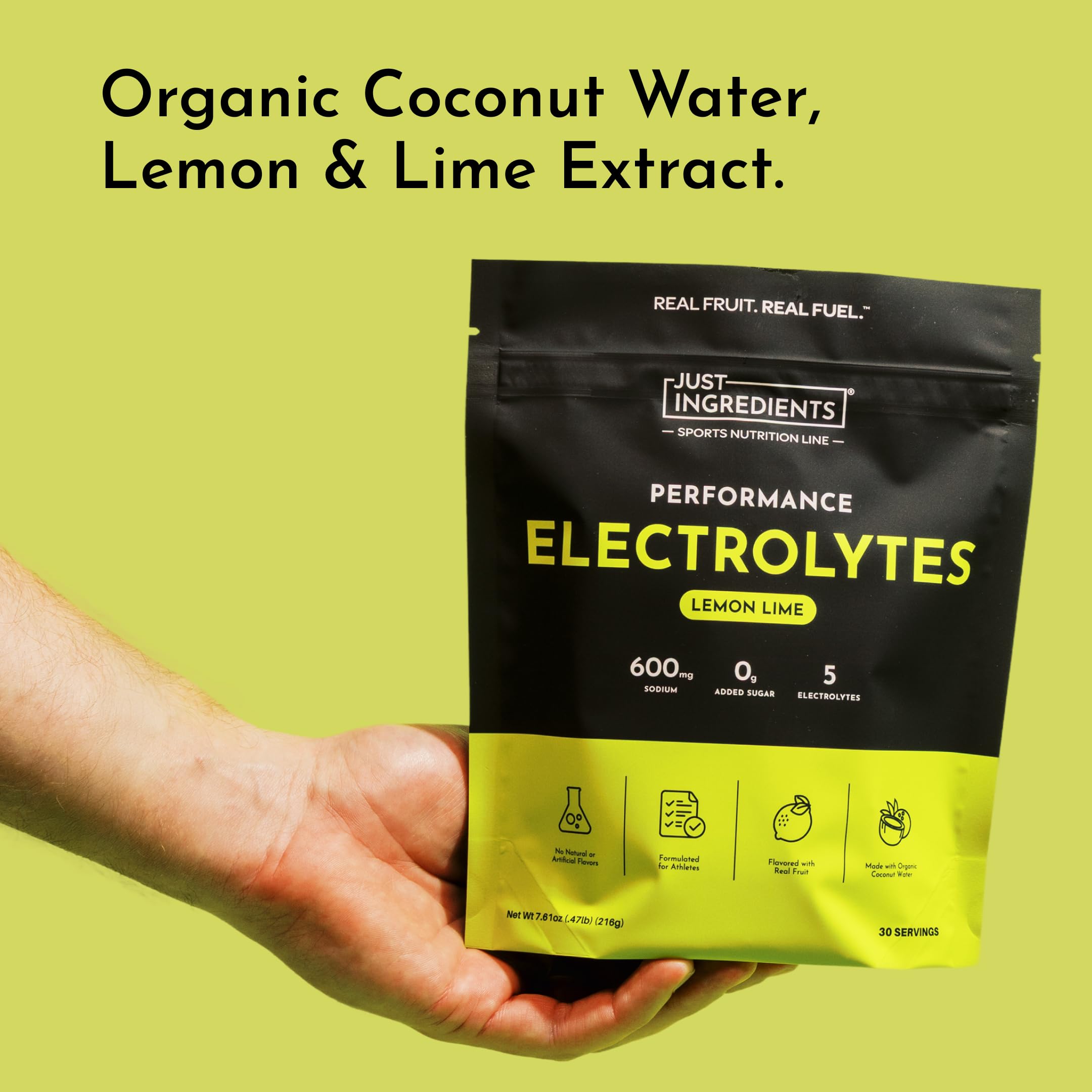 JUST INGREDIENTS etiqueta con ingredientes reales y verificables