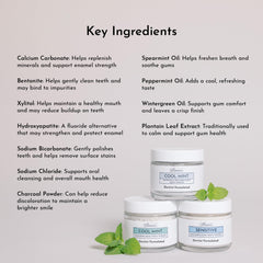 JUST INGREDIENTS primer plano del polvo destacando textura fina y acción pulidora