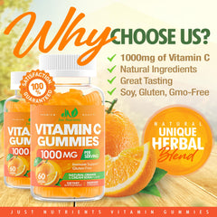 Just Nutrients gomitas en mano para comparar tamaño y porción indicada