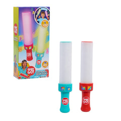 Just Play palillos Danny Go! frontal mostrando colores y diseño atractivo