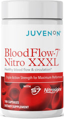 Juvenon BloodFlow-7 frontal botella mostrando diseño y dosis