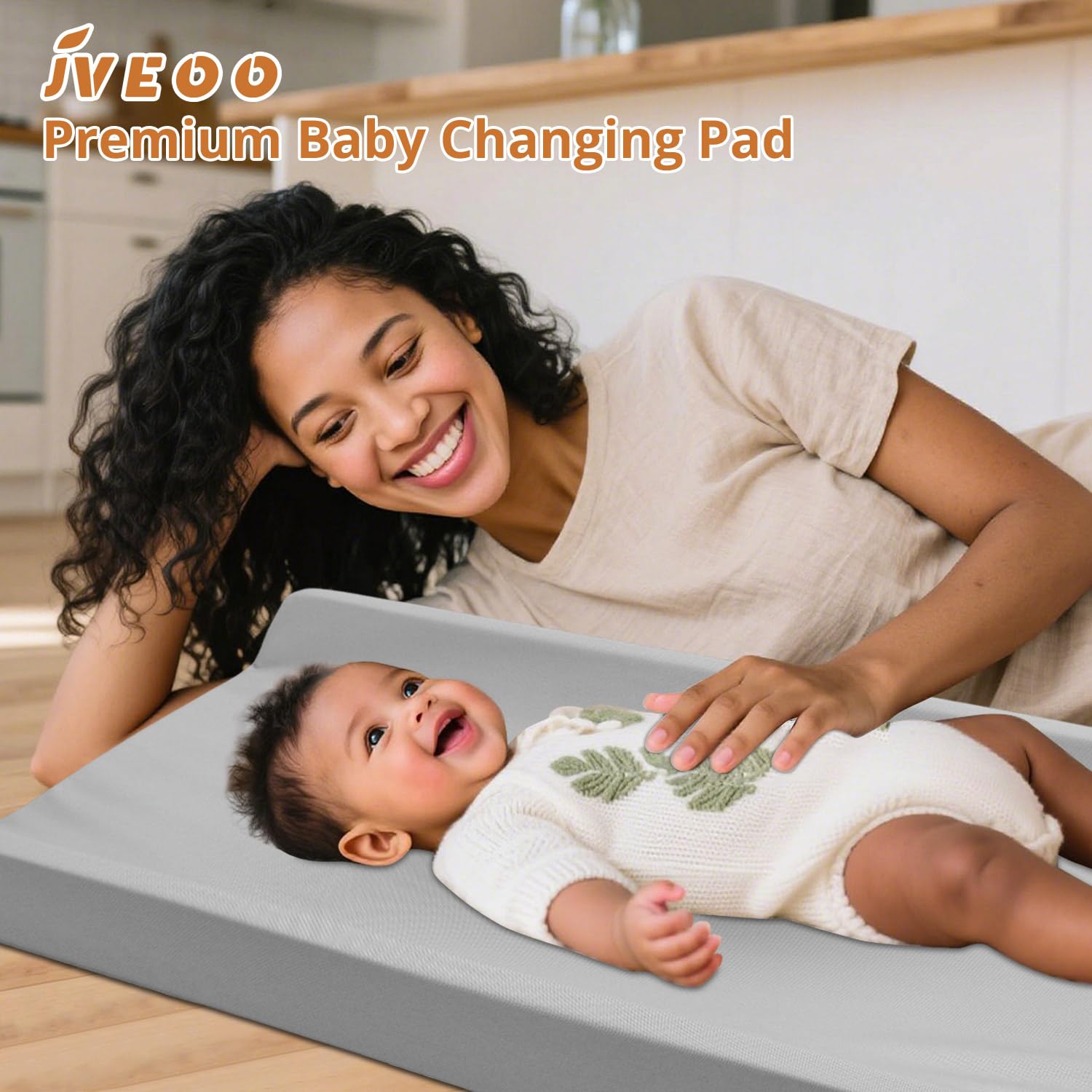 JVEOO colchoneta en habitación de bebé creando ambiente moderno y acogedor