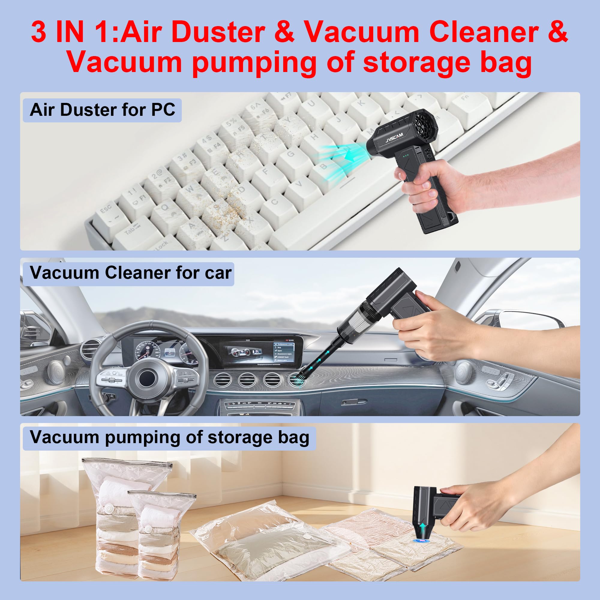 JVSCAM detalle del motor brushless que muestra potencia y durabilidad para uso intenso