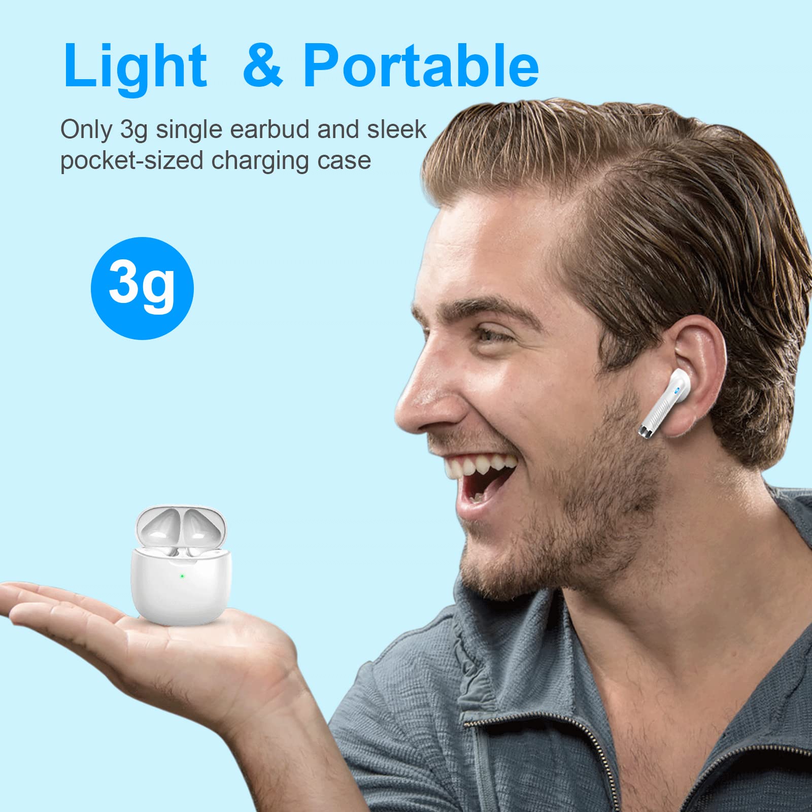 Jxrev auricular en oreja segura para deporte y confort prolongado