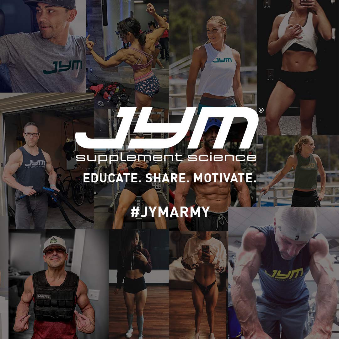 JYM Supplement Science ilustración de complejo B y vitaminas clave para energía