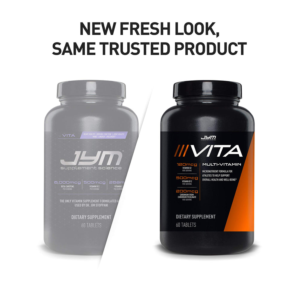 JYM Supplement Science botella en la mesa del desayuno mostrando uso diario