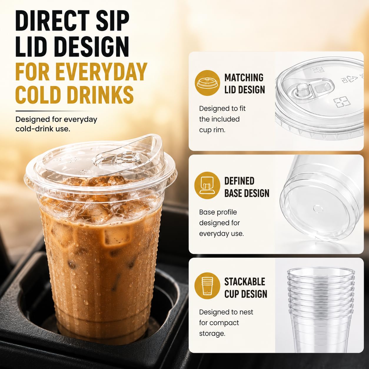 JYTHGPUC vaso con café helado ilustrando servicio para bebidas frías