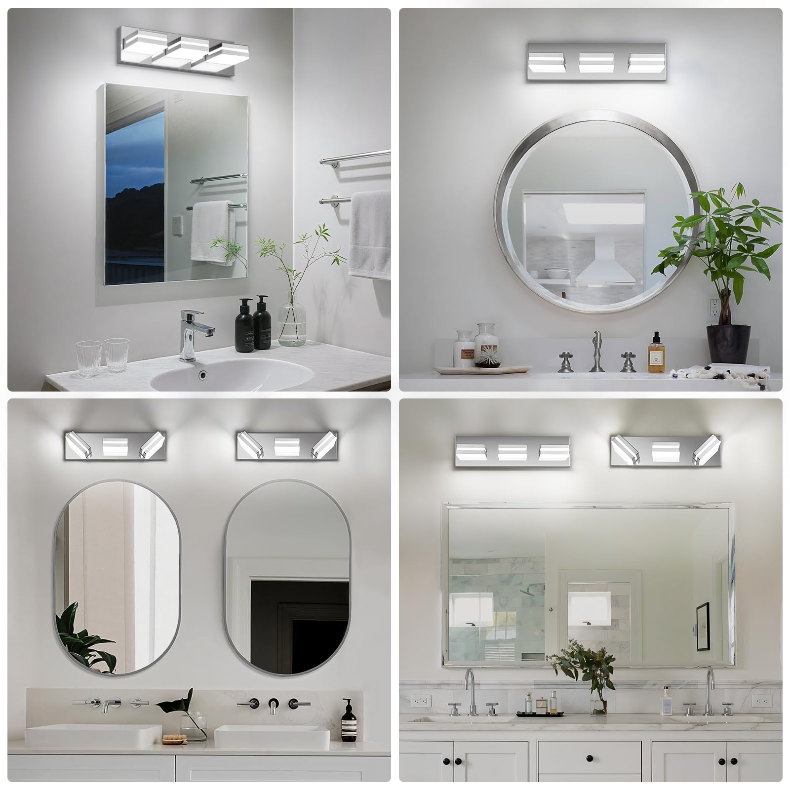 JZEKVN lámpara en baño moderno integrando estética y funcionalidad