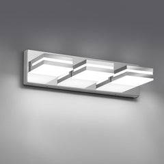JZEKVN lámpara frontal 3 luces mostrando diseño cromado y brillo