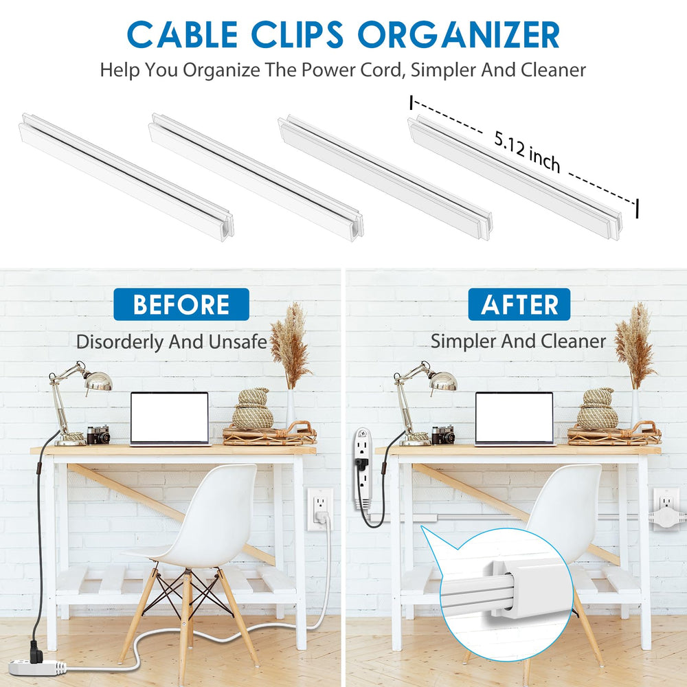 K KASONIC clips adhesivos para sujetar cables y mantener el orden