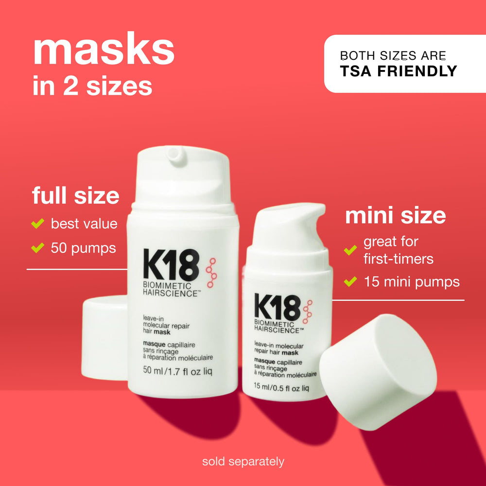 K18 cabello rizado recuperado con más elasticidad y definición