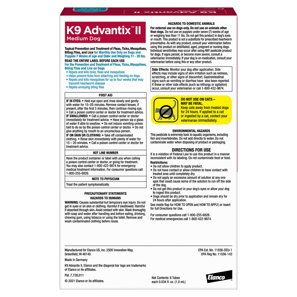 K9 Advantix aplicador en detalle para fácil aplicación