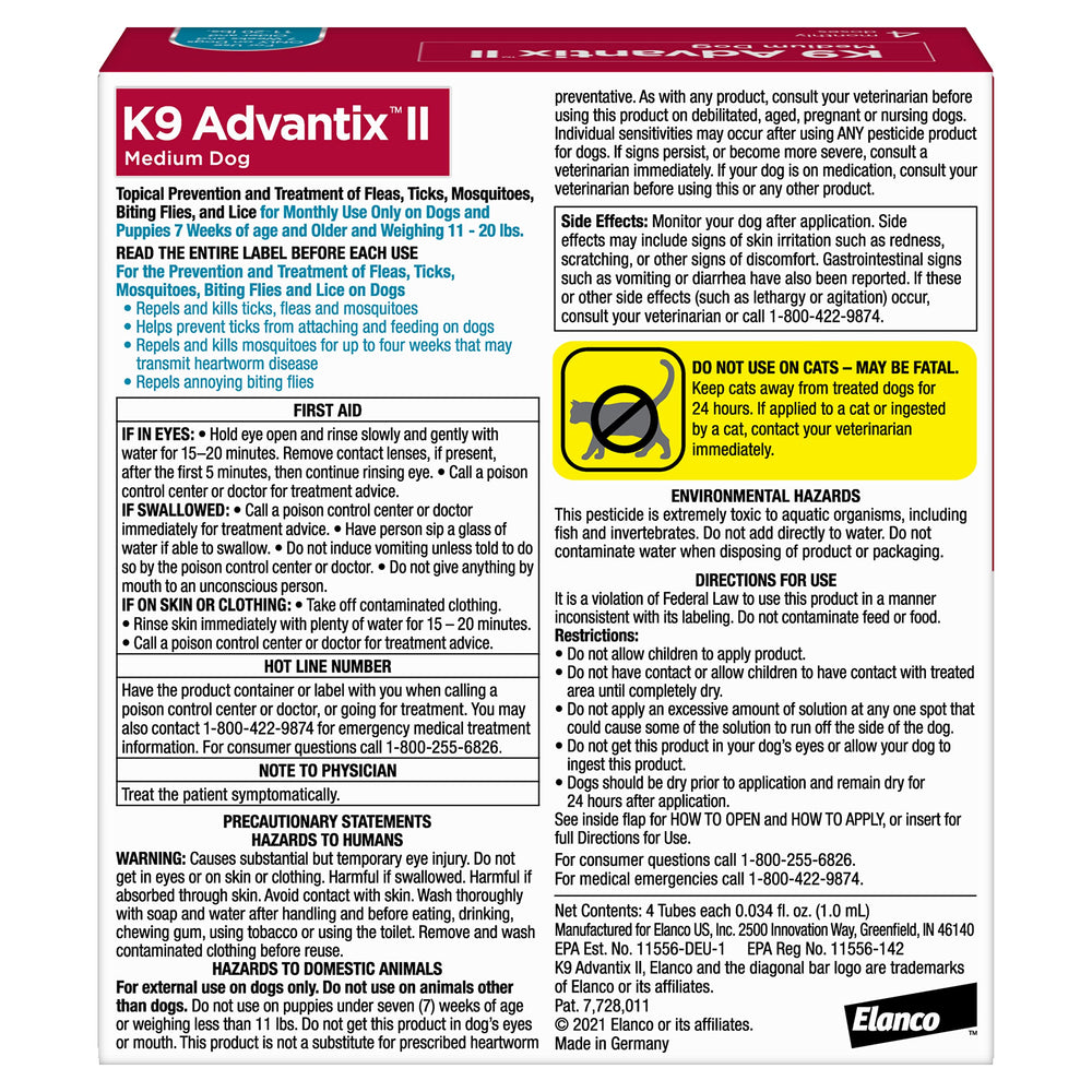 K9 Advantix aplicador cerca destacando facilidad de uso
