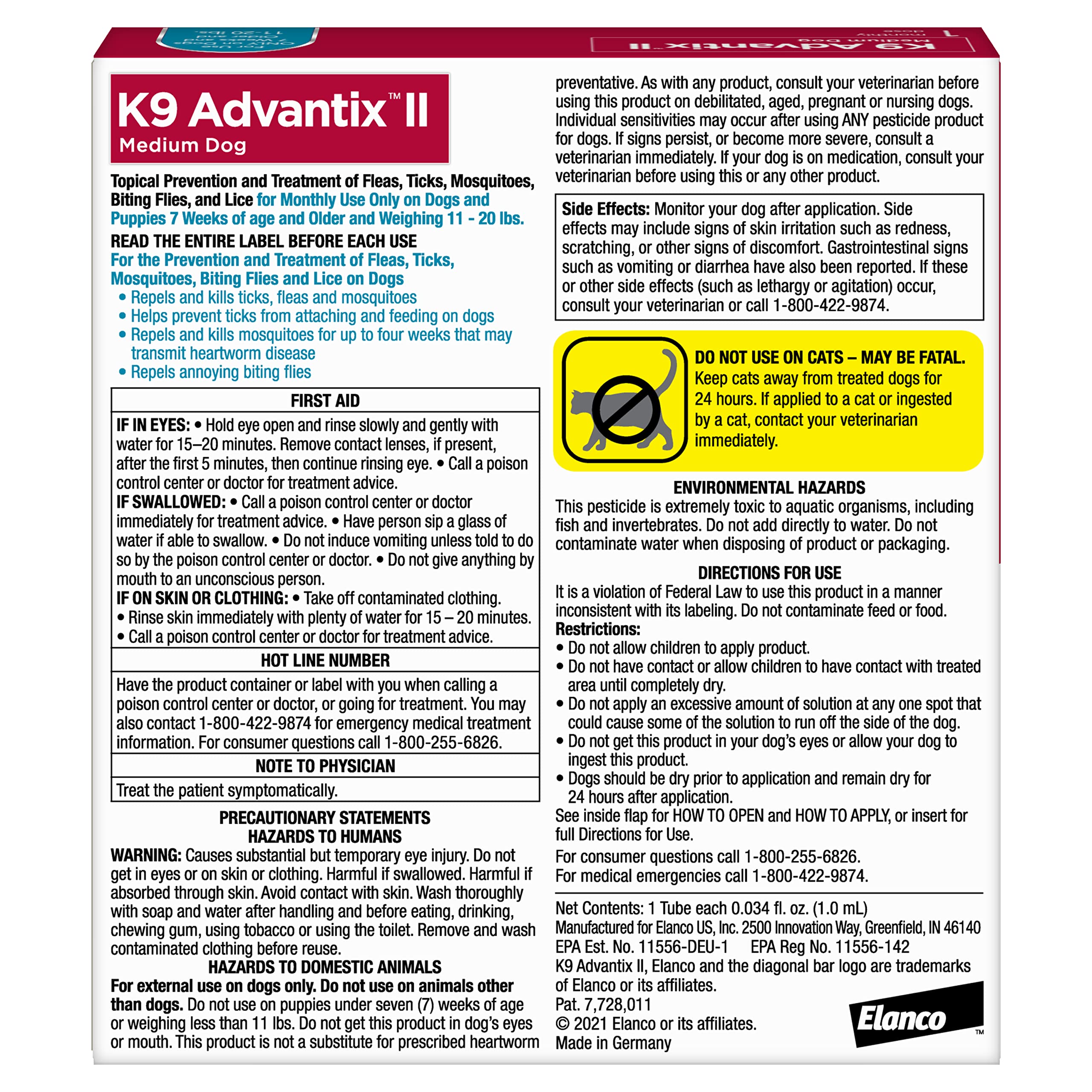 K9 Advantix detalle del aplicador fácil de usar y seguro