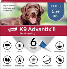 K9 Advantix envase frontal mostrando producto y protección