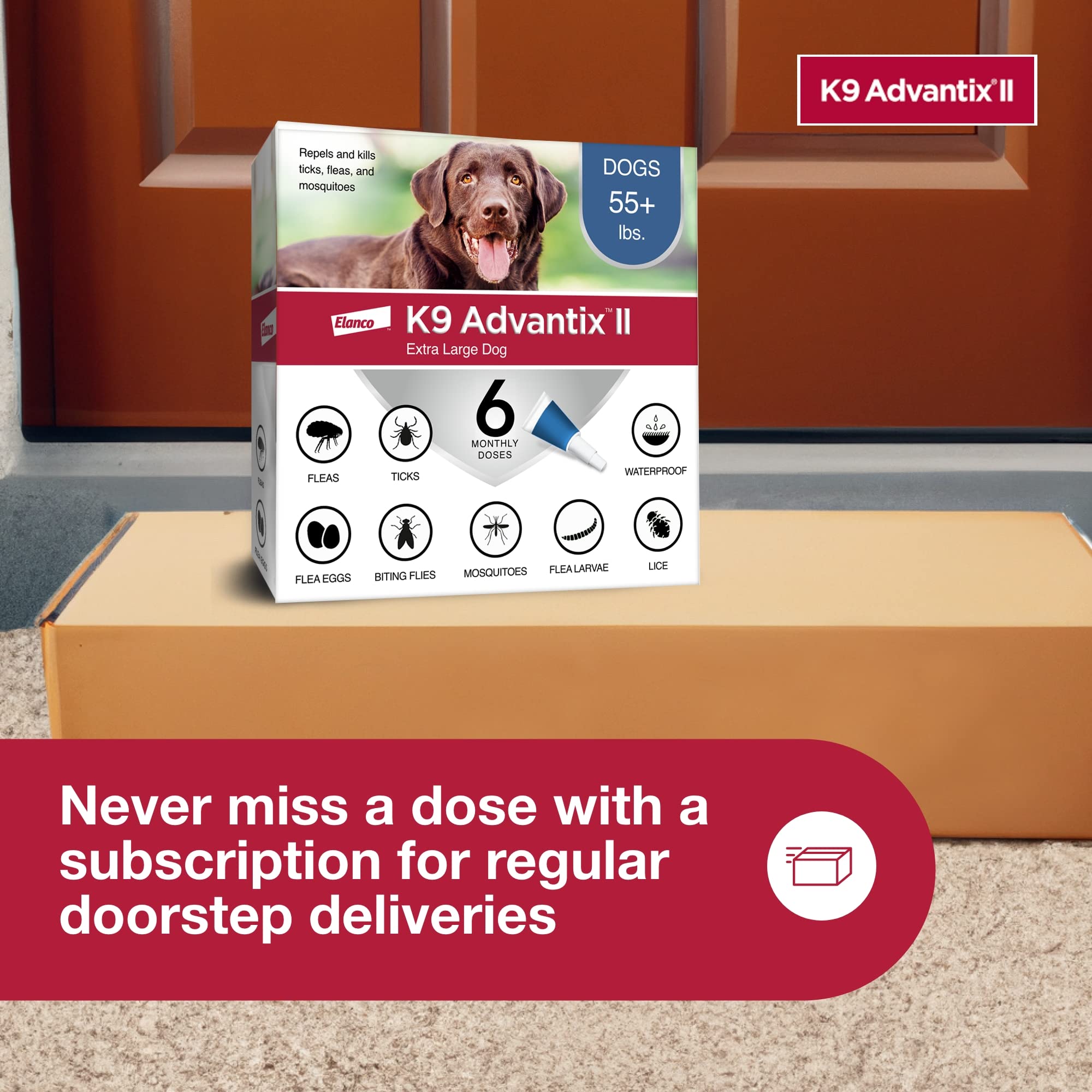 K9 Advantix pack de seis dosis para suministro de seis meses