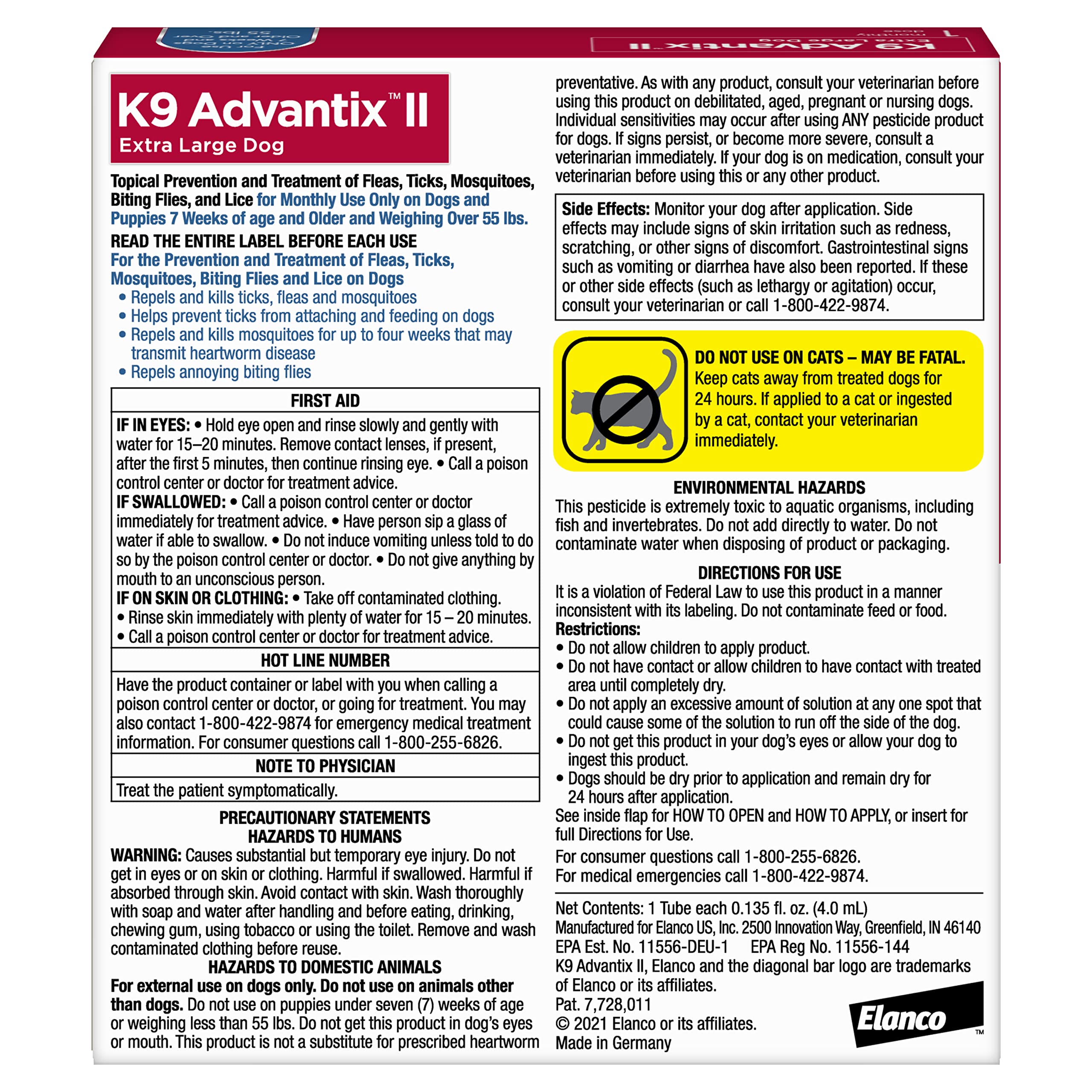 K9 Advantix aplicador en primer plano para aplicación precisa