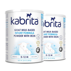 Kabrita lata frontal pack de 2 mostrando envase y beneficios de digestión suave
