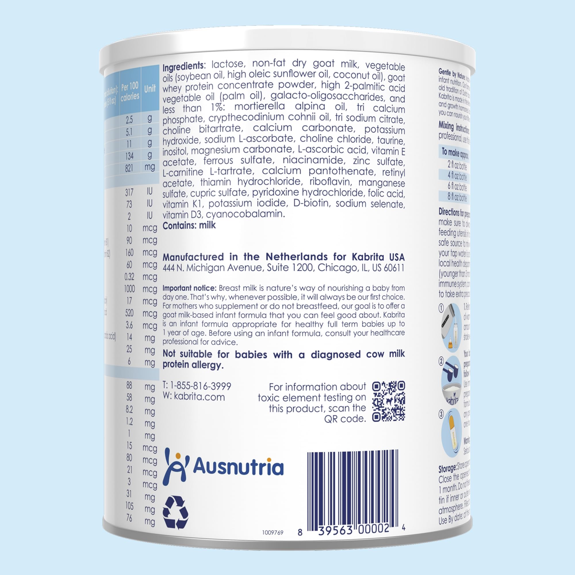 Kabrita origen leche de cabra en granja familiar resaltando calidad del ingrediente