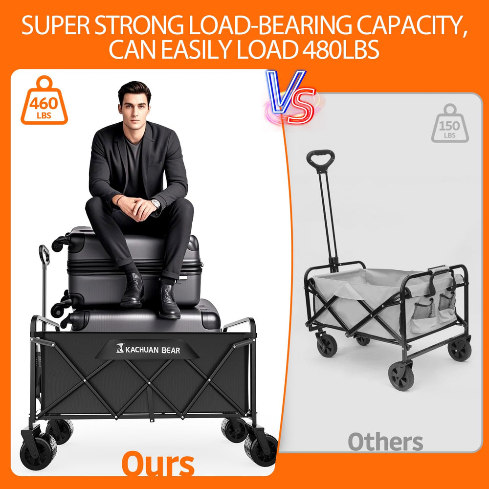 KACHUAN BEAR folded size comparison fitting in car trunk