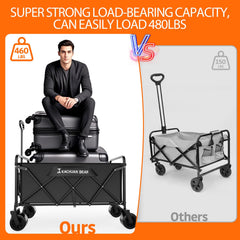 KACHUAN BEAR folded size comparison fitting in car trunk