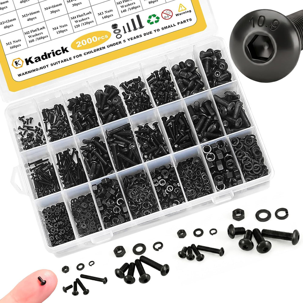Kadrick estuche frontal con 2.000 piezas organizado y listo para proyectos