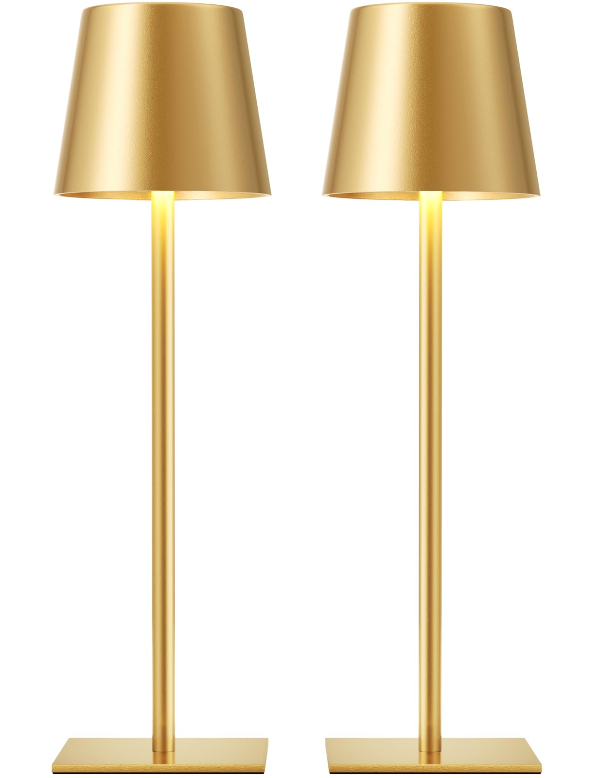 Kakanuo Gold front view showing compact cordless lamp and modern design benefits