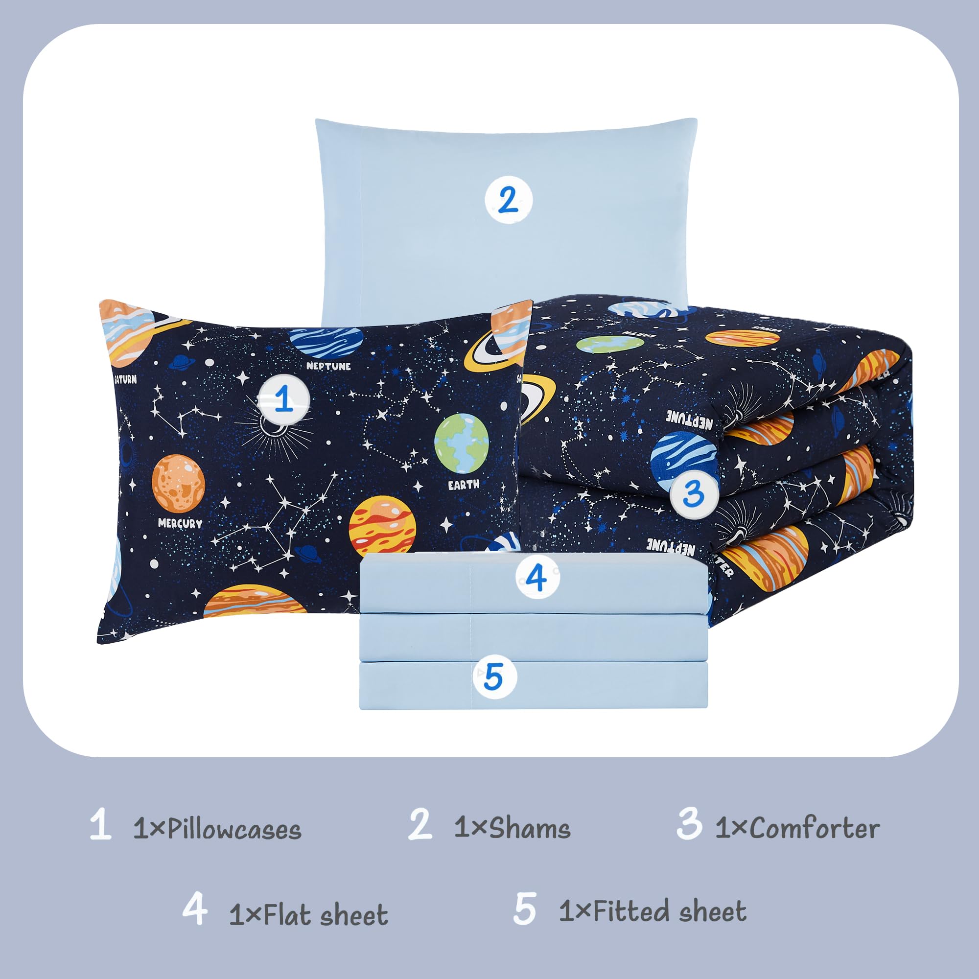 Kaleido Space niño durmiendo con edredón que inspira tranquilidad y juego