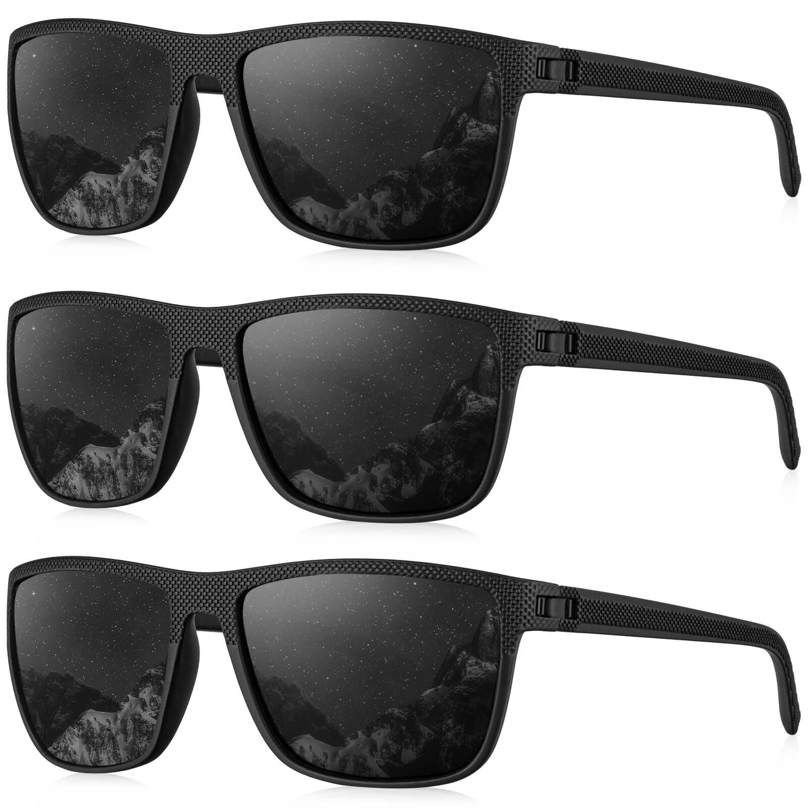 KALIYADI vista frontal de las gafas con diseño rectangular y acabado elegante