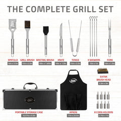 Kaluns open case displaying full 21-piece set neatly organized for convenience