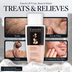 KAMEDIS etiqueta con ingredientes activos y beneficios visibles