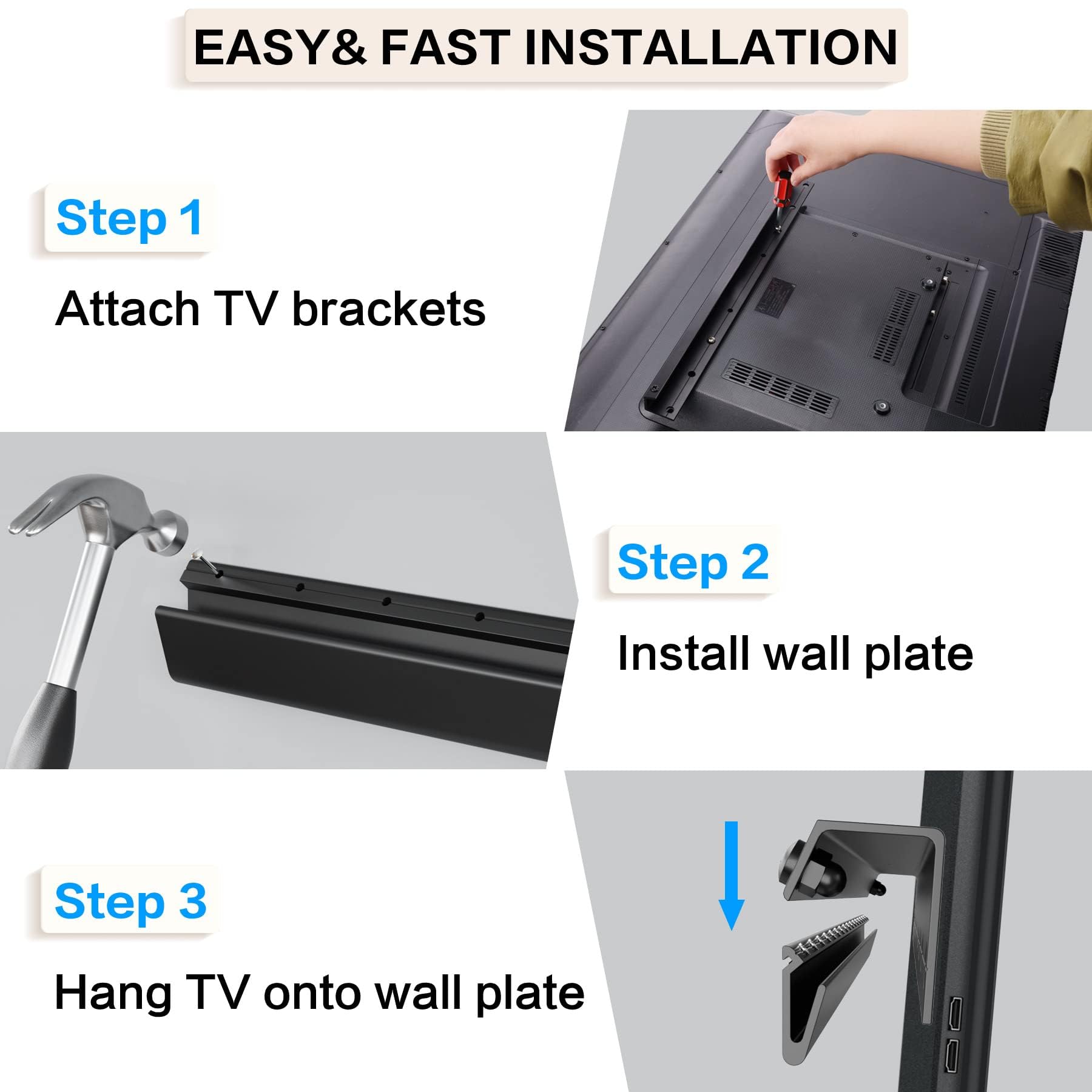 KAMIWI burbuja de nivel y guía gráfica incluidos para una instalación precisa