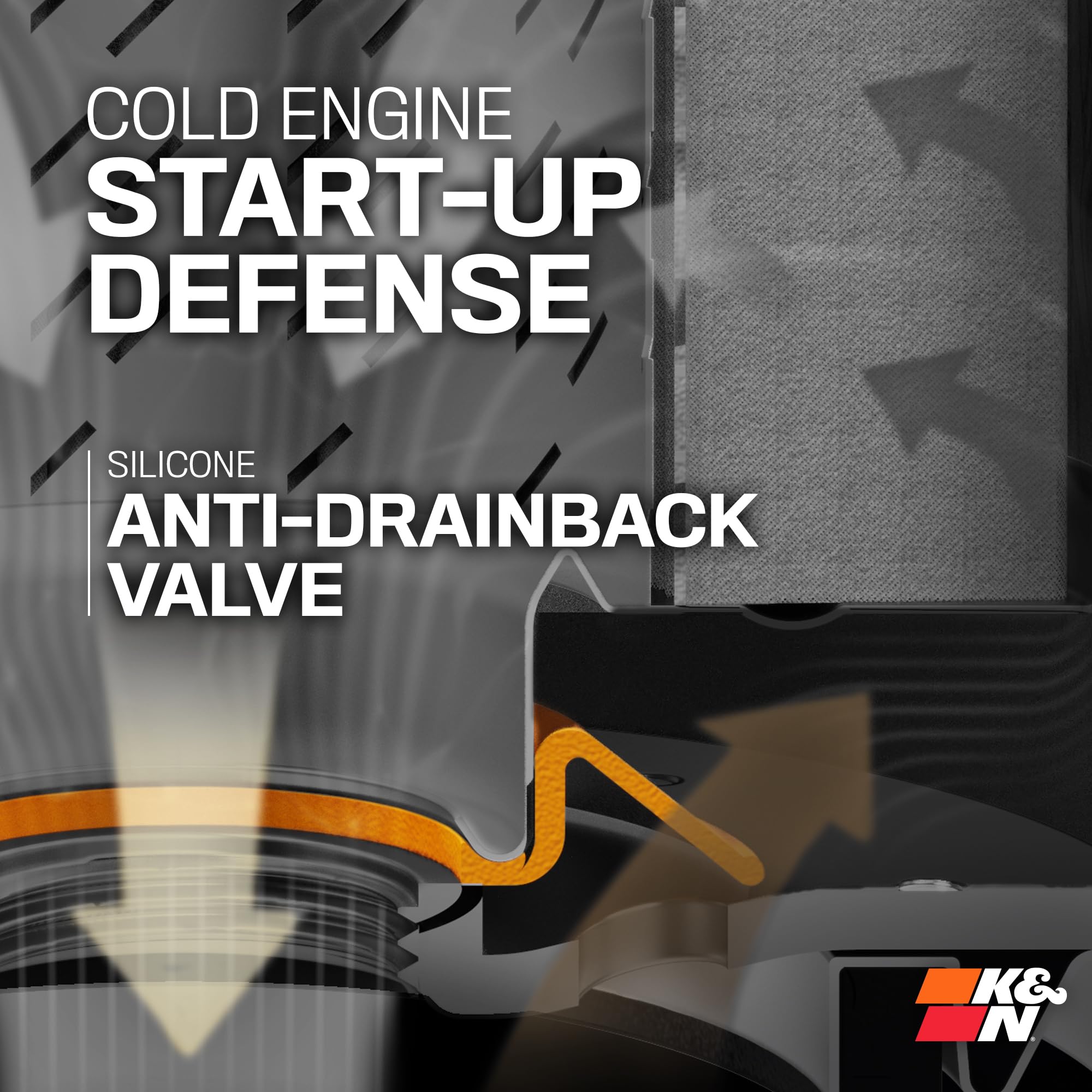 K&N filtro HP-1002 con llave de taller demuestra extracción sencilla