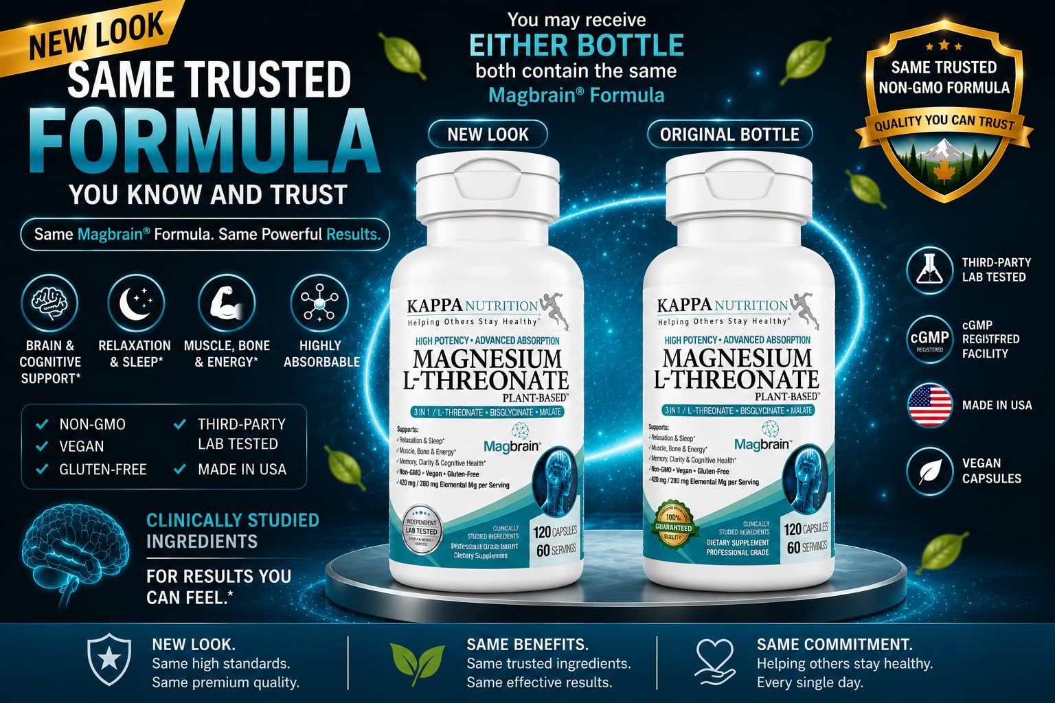KAPPA NUTRITION vegan capsules close-up highlighting easy swallowing