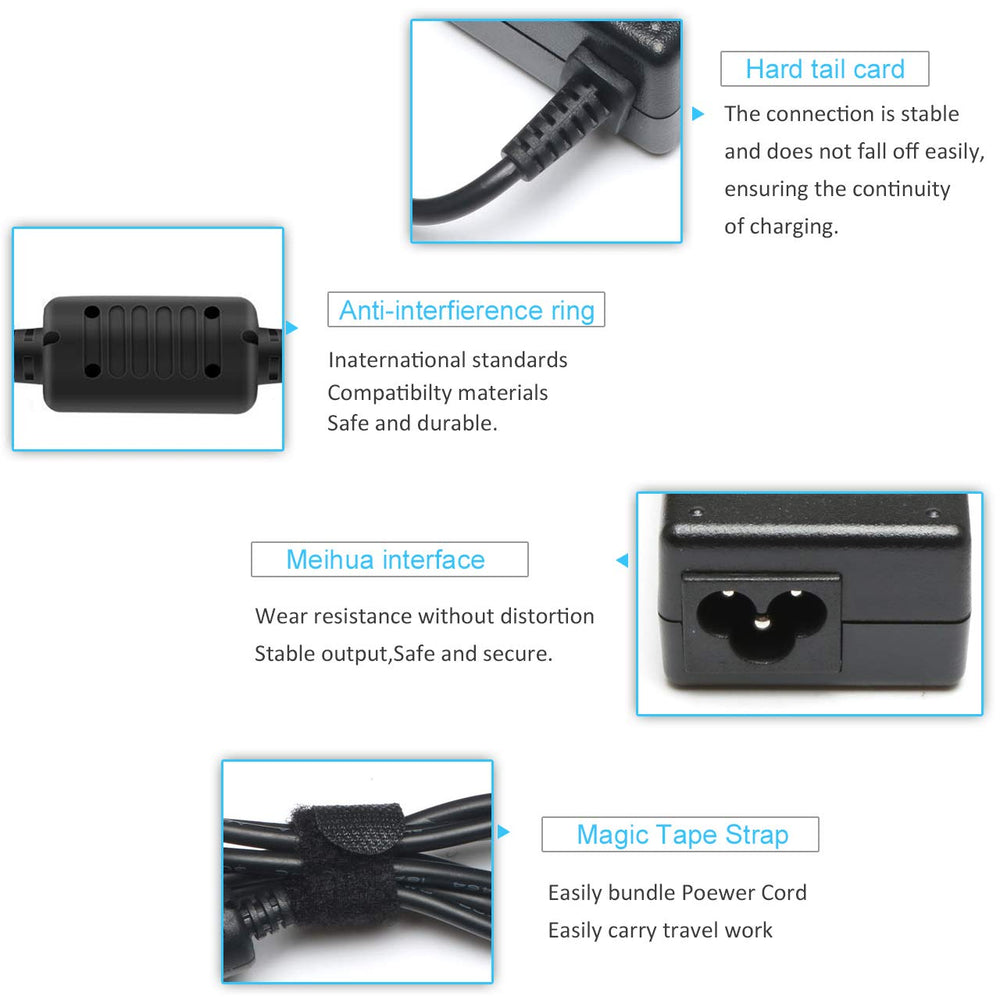 KAQIAR empaque con adaptador y manual mostrando contenido incluido