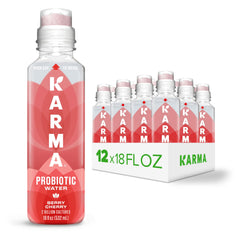 Karma botella frontal y pack mostrando diseño y conveniencia