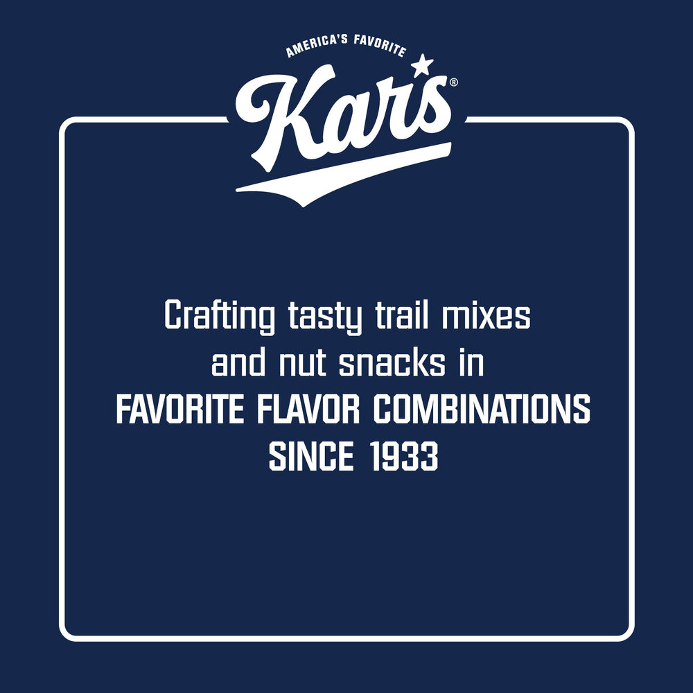 Kar's trail mix dentro de lonchera escolar, snack listo y nutritivo