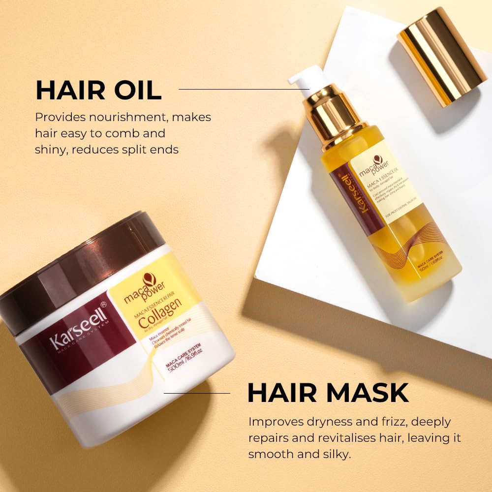 Karseell aplicación de mascarilla en cabello húmedo, reparación focalizada