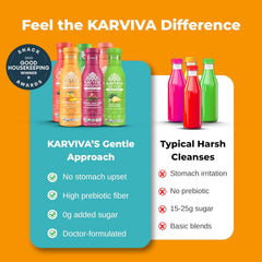 KARVIVA persona sosteniendo botella para uso diario y conveniencia