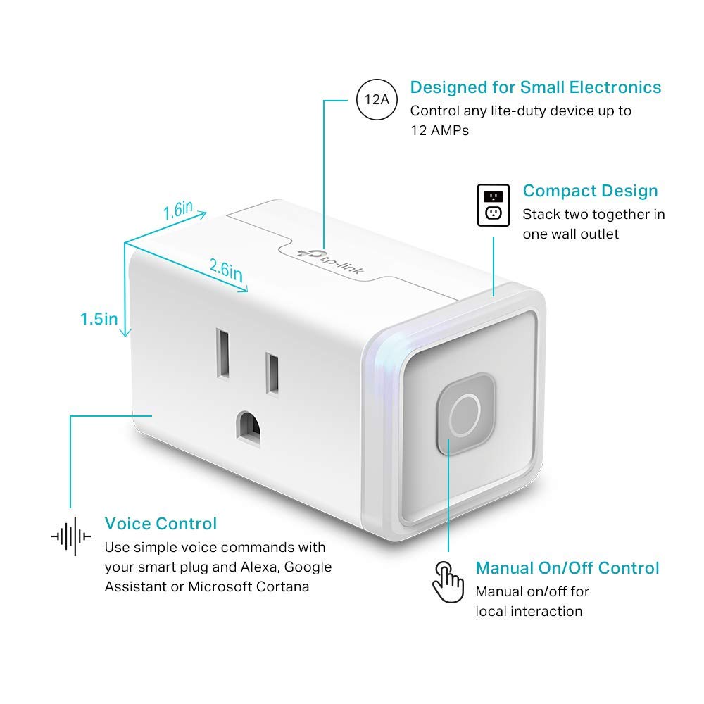 Kasa Smart HS103 conectado a una lámpara, control por app y comodidad inmediata