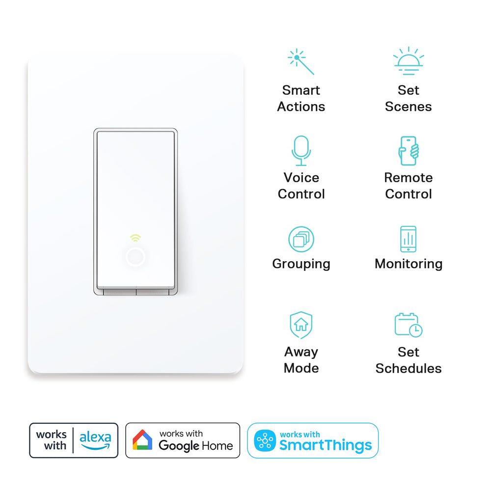 Kasa Smart HS210 detalle de conexiones eléctricas que muestra requisitos de neutro claro
