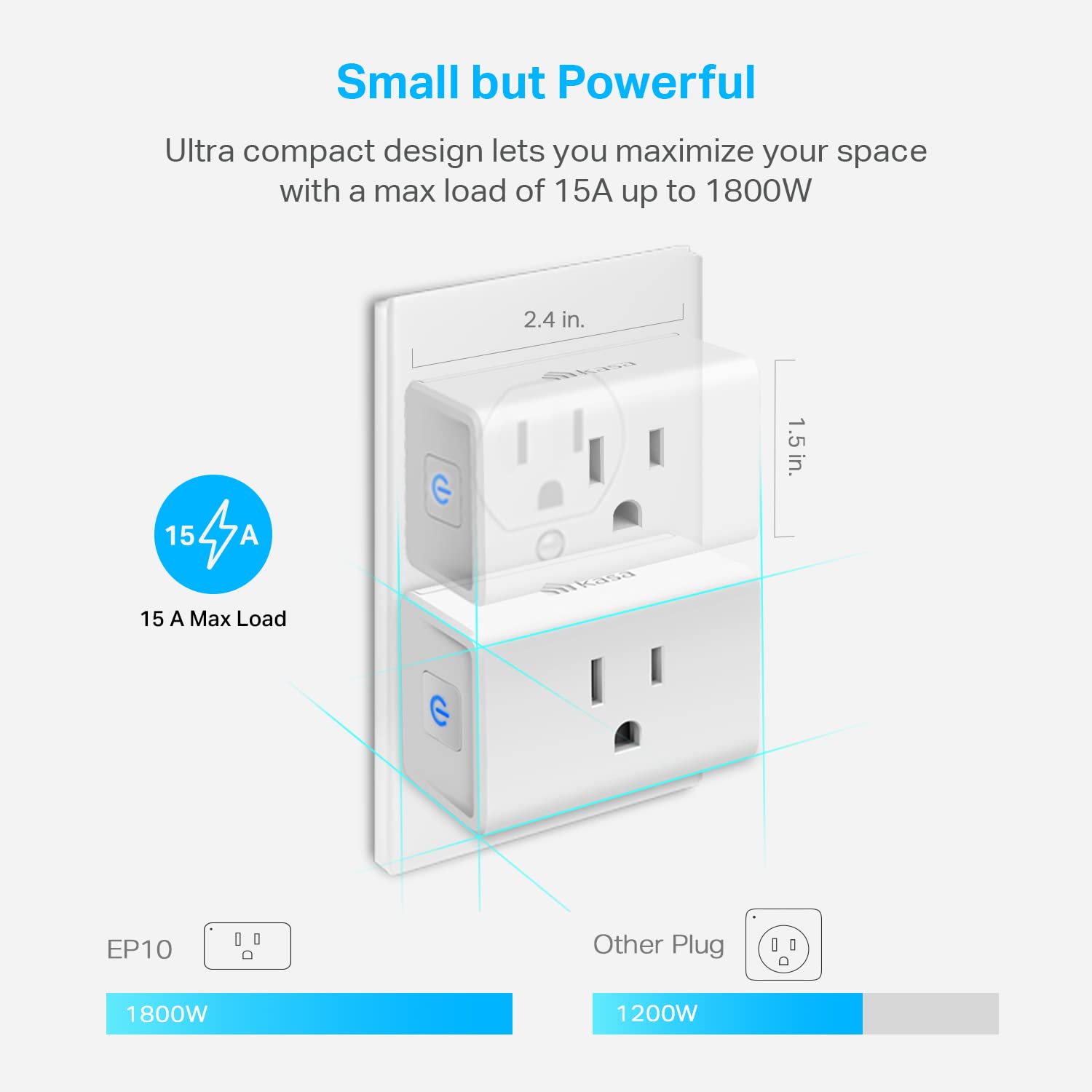Kasa Smart enchufe en uso controlando una lámpara desde la app