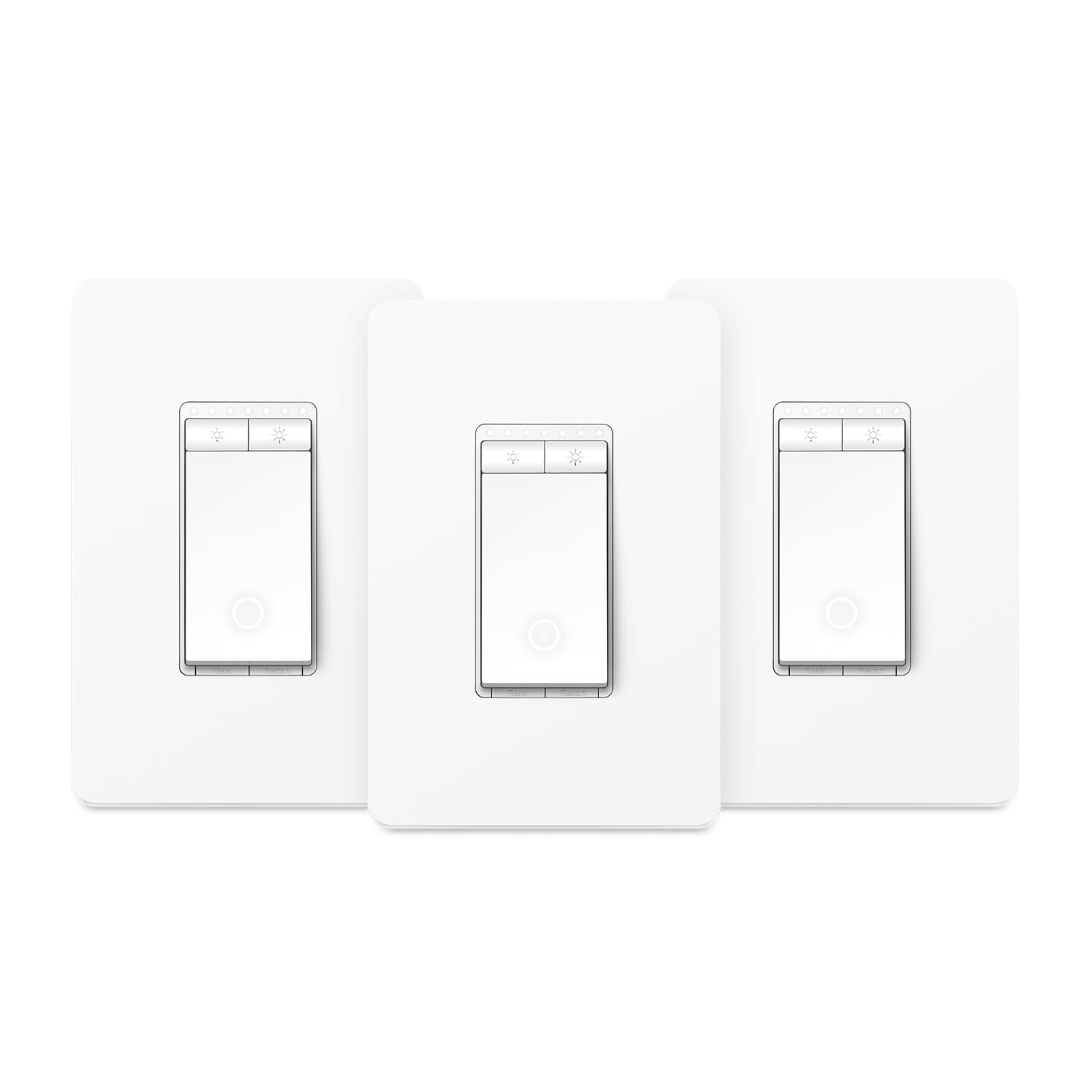 Kasa Smart HS220P3 frontal con placa mostrando controles y apariencia elegante